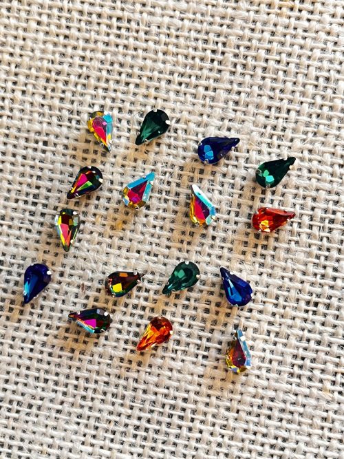 Stone drop shape | L-10 mm W-5mm | 10 Pieces