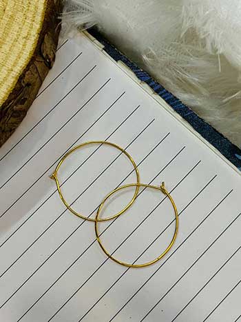 EARRING HOOP 3.5 CM | PACK OF 5 PAIR | CODE : 4401