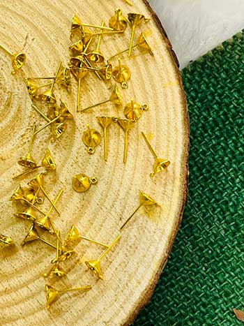 STUD BASE 6mm WITH LOOP |5 GM | CODE : 4173