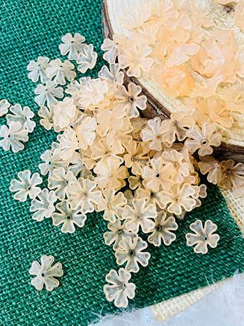 FLOWER BEADS | 15 MM | 15 GM | CODE : 3661